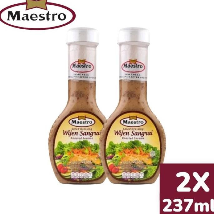 

Terlaris Maestro Wijen Sangrai 237 Ml X2 Salad Dressing Salad Sayur Bahan Selai