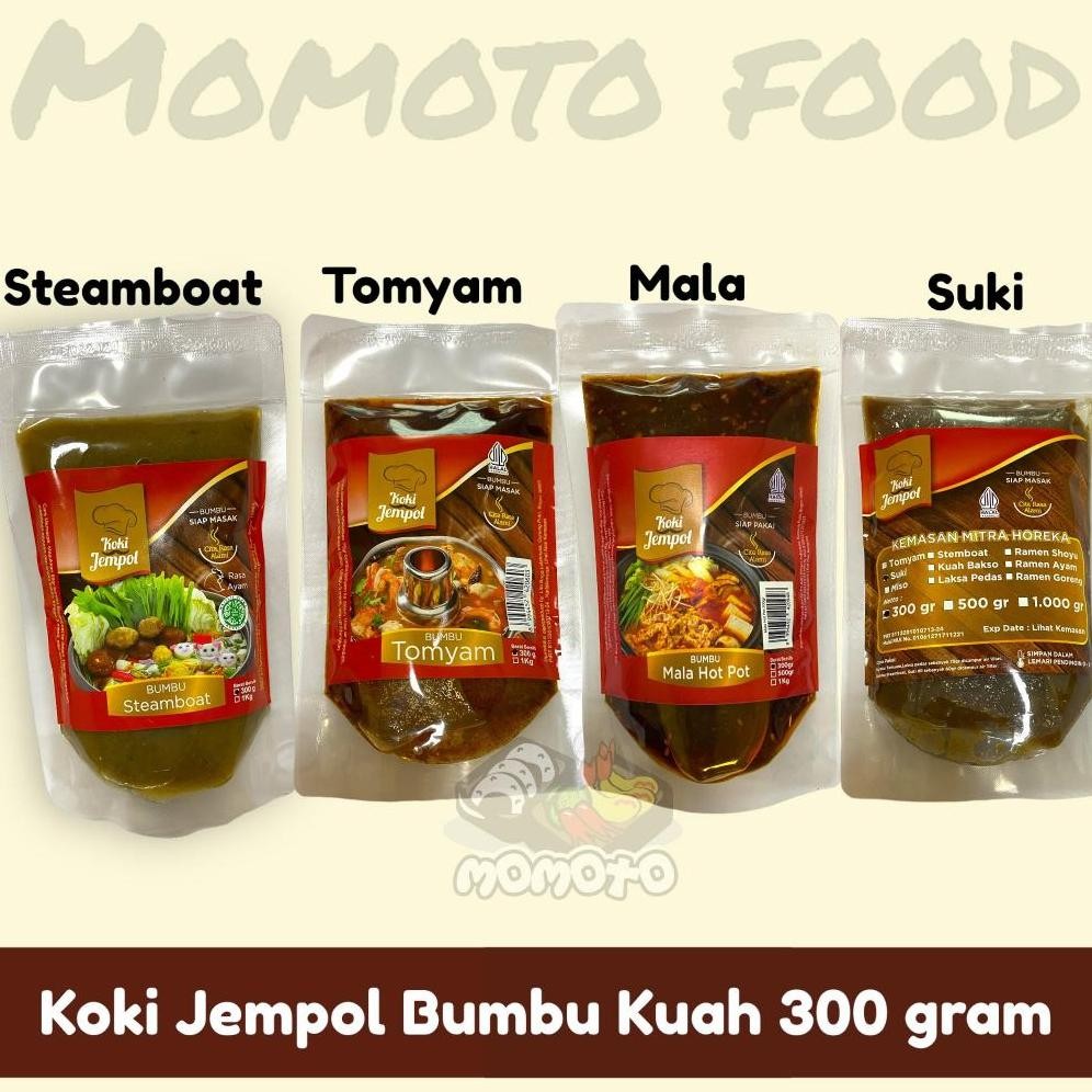

Koki Jempol 300 gram Bumbu Tomyam / Suki / Steamboat / Mala Kemasan Grosir Horeca nUg