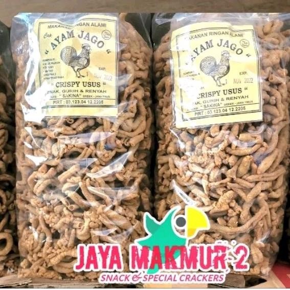 

Keripik Usus Ayam Super 1kg Gurih Renyah Enak AST nUg