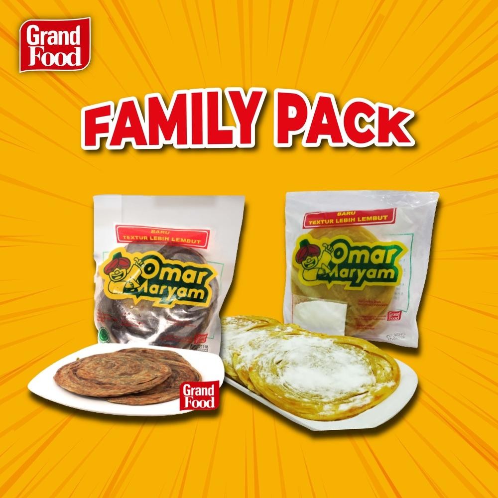 

[BEST SELLER] FAMILY PACK (2) ROTI MARYAM ORI + MARYAM COKLAT CANAI 5 PCS nUg