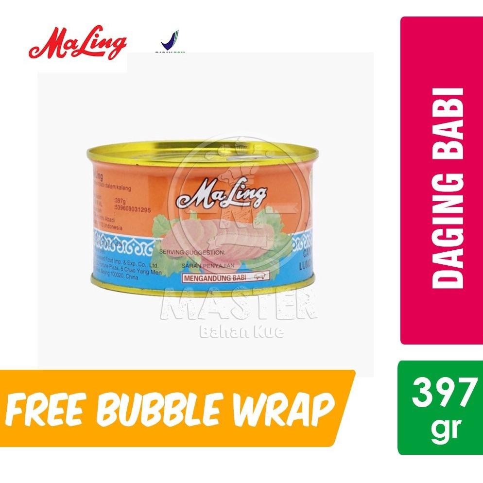 

Maling Pork Luncheon Meat / Ma Ling / Tulip Daging Babi Kaleng [397 gr] nUg
