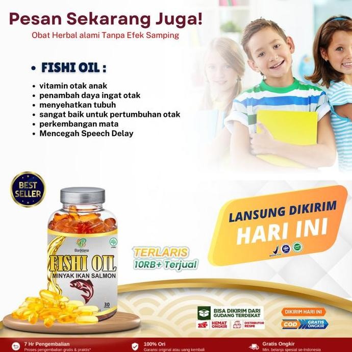 

Terlaris Fishi Oil Minyak Ikan Salmon Vitamin Kecerdasan Otak Anak, Suplemen Penguat Daya Ingat Otak Anak, Nutrisi Otak Anak Cerdas, Vitamin Otak Cerdas, Minyak Hati Ikan Hiu Untuk Kecerdasan Otak Anak, Penambah Daya Ingat Anak, Suplemen Anti Otak Lemot