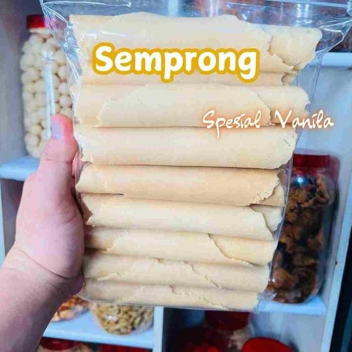 

Terlaris Kue Semprong Roll /Semprong Dompet Terlaris Rasa Wijen 500 Gram