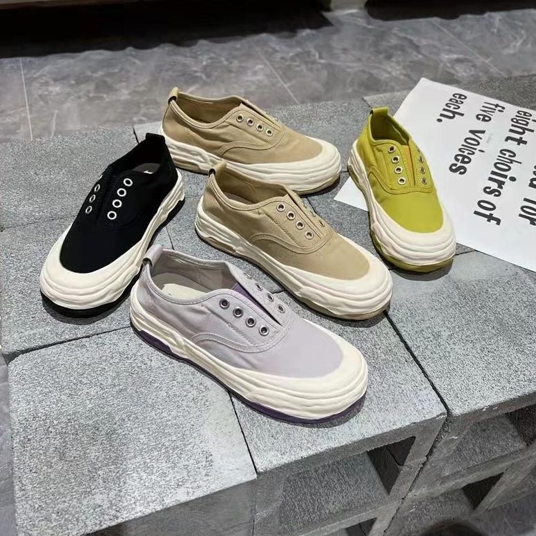 SN6602 - Sepatu Sneaker Tanpa Tali Fashion Wanita