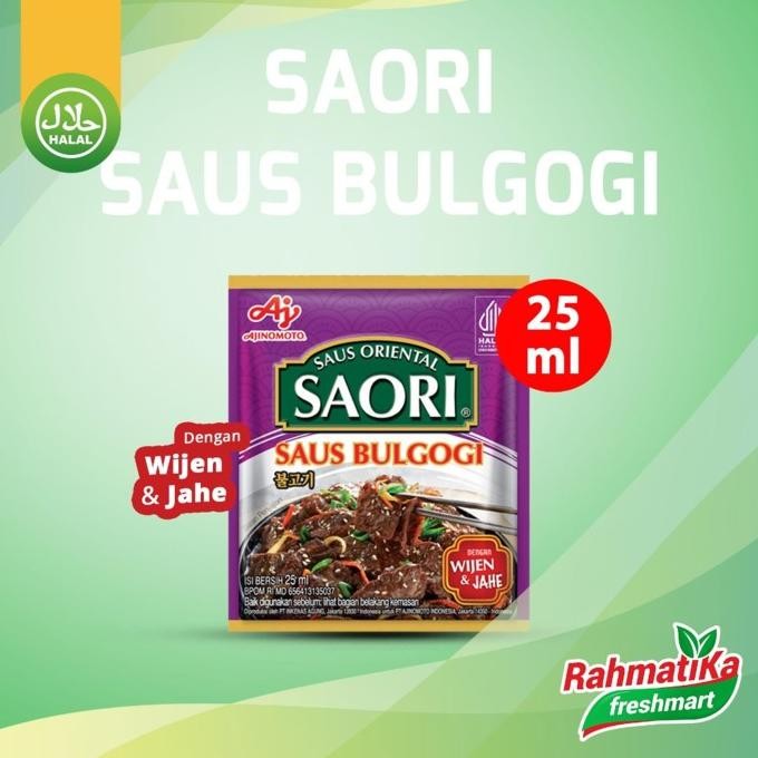 

Terlaris Saori Saus Bulgogi Dgn Wijen & Jahe 25 Ml
