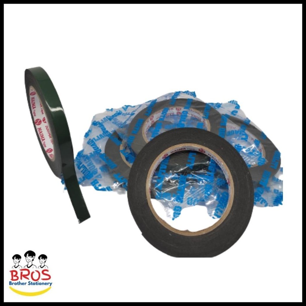 

DOUBLE TAPE FOAM 12MM X 5METER / DOUBLE TIP HIJAU BUSA