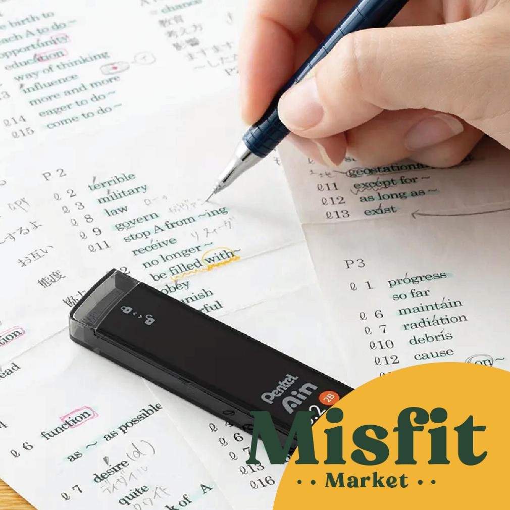 

RB Pentel Ain Mechanical Pencil Lead Refill (NEW) Isi Ulang Pensil Mekanik 0.2 0.3 0.4 0.7 0.9 1.3 mm