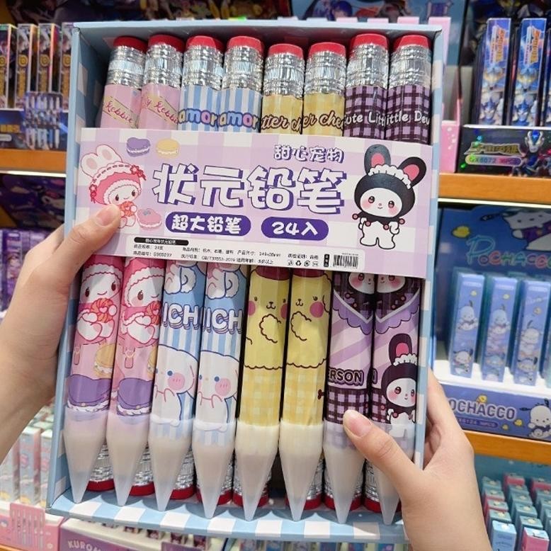 

RB Pensil Jumbo Kreatif Pensil Besar Baru Kartun Lucu Pensil Pena Ukuran Besar Kartun