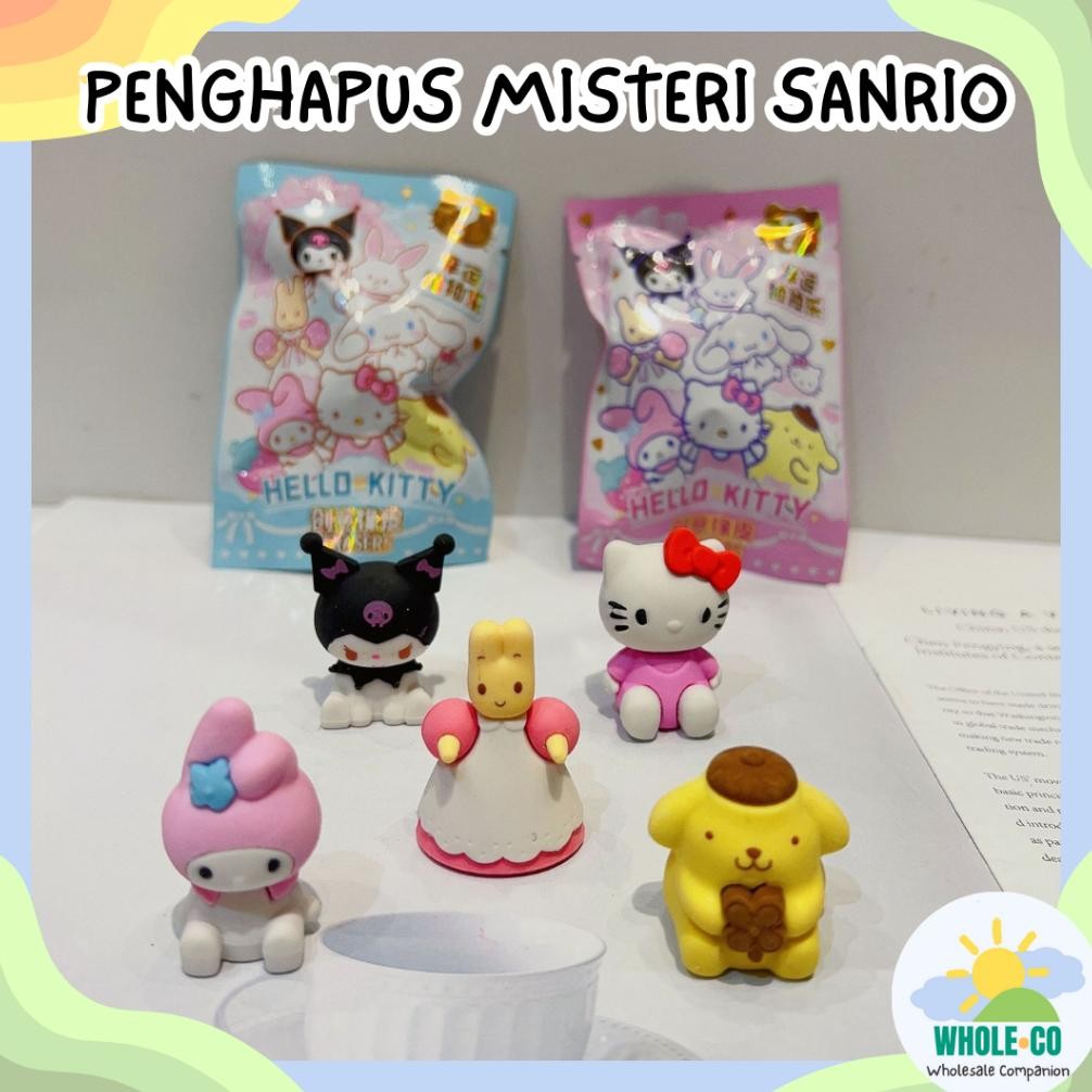 

RB (1 BOX ISI 32 PCS) Penghapus Misteri Paket Sanrio Karakter Melody Kuromi Lucu Unik Imut Grosir B-1002