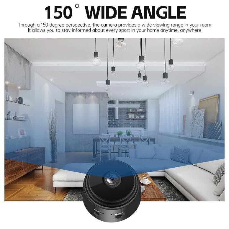 HJK A9 Mini CCTV aman HD kamera cctv murah sambung ke hp selamat cameras WiFi nirkabel BT wireless-B