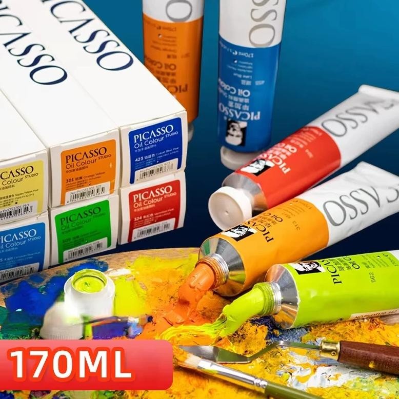 

Phoenix 170Ml Largetubes Oil Paint Non-Toxic Excellent Tinting Strength, Mixable For Canvas Painting Artist Beginners Diy 1Pc