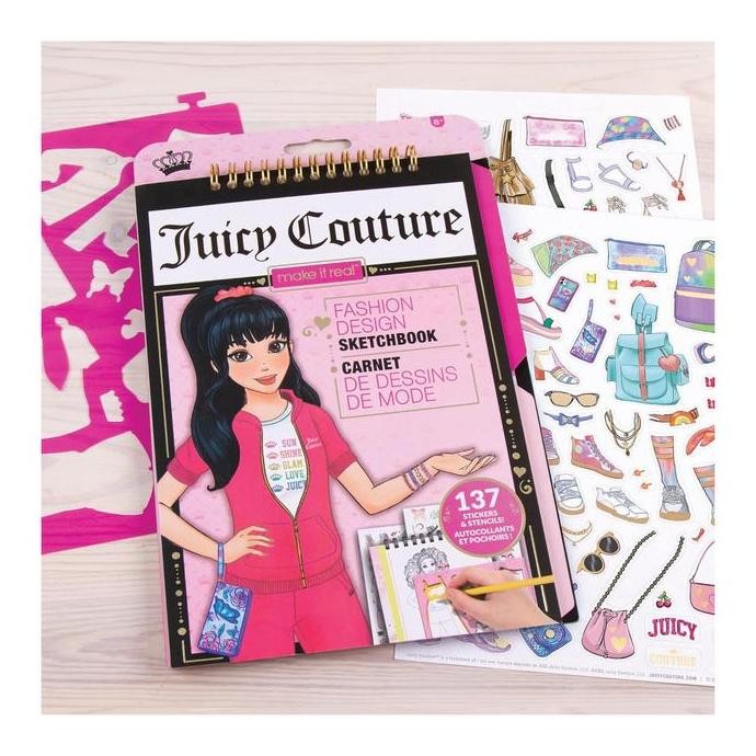 

Make it Real Juicy Couture City Style Blooming Pastel Kitty Sketchbook