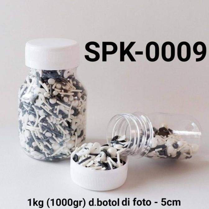 

Buruan beli] SPK-0009 Sprinkles sprinkle sprinkel 1kg 1 kg kilo mix hitam putih