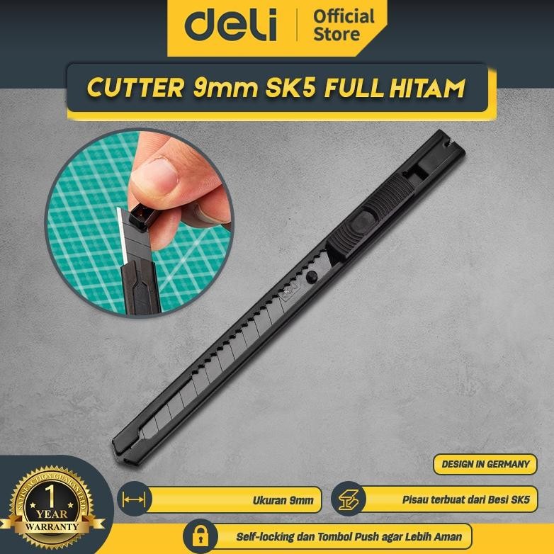 

ready deli cutter 9 mm sk5 full hitam desain simple edl007b {terbaru/terlaris/tergcor/kekinian}