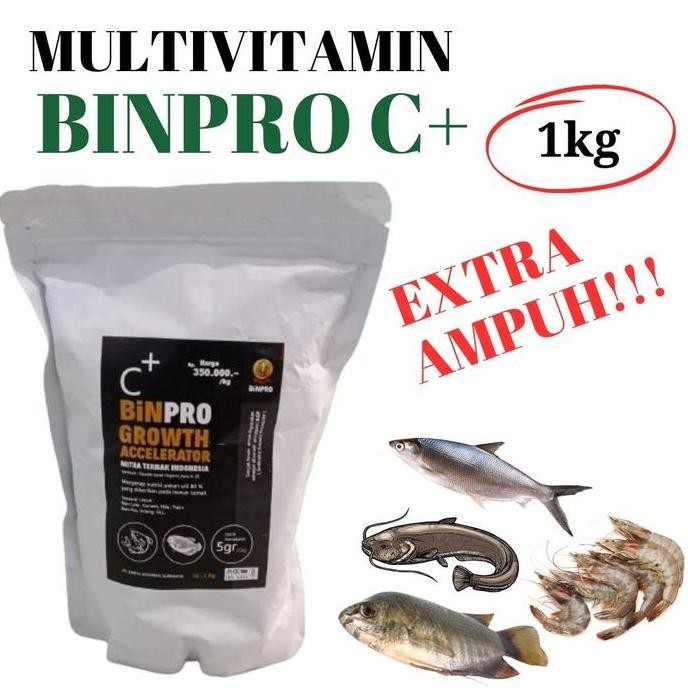 

Terlaris Suplemen Binpro C+ Growth Vitamin Percepat Pembesaran Dan Pertumbuhan Ikan Ternak - 1 Kg
