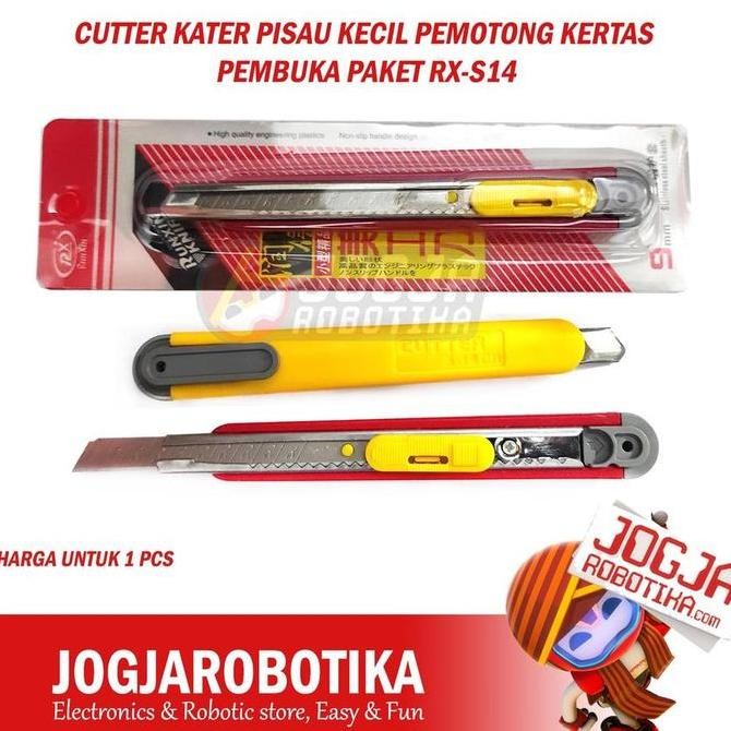 

Buruan serbu] Cutter Kecil Kater Knife Pisau Kecil Pemotong Kertas Pembuka Paket RX-S14 Run Xin