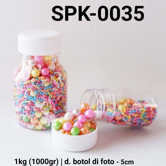 

<<<<<] SPK-0035 Sprinkles sprinkle sprinkel 1kg 1 kg mutiara meses rainbow