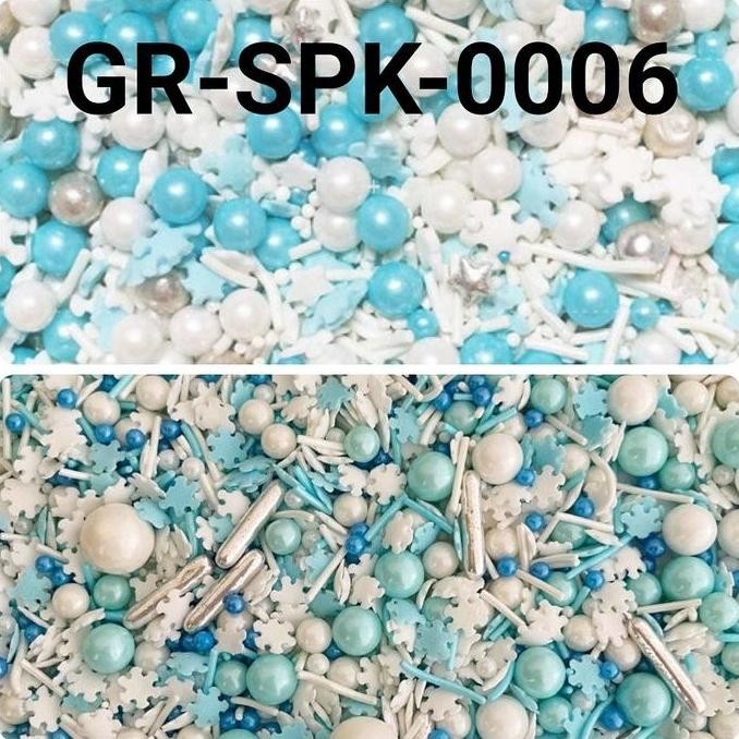 

yang dicari@@@@] SPK-0006 Sprinkles sprinkle sprinkel 1kg 1 kg snowflake mutiara putih