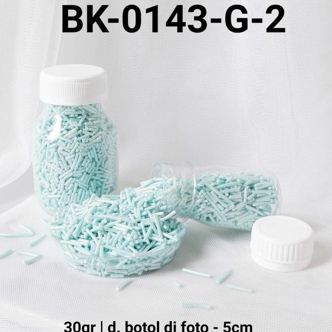 

Kualitas terbaik] BK-0143-G-2 Sprinkles sprinkle sprinkel 30gr 30 gram meses biru muda