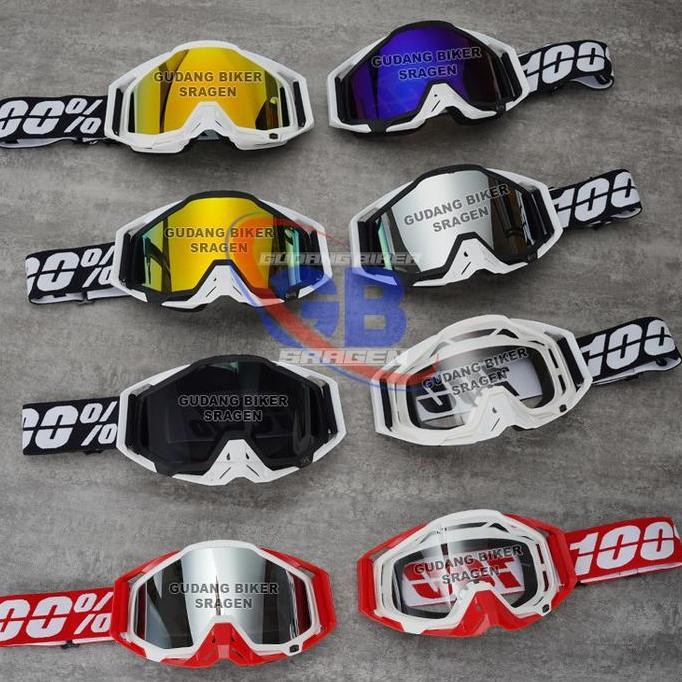 Goggle 100 Percent Kacamata Helm Trail Gogel Motocross Mx Trabas Supermoto Jpx Klx Crf Orca