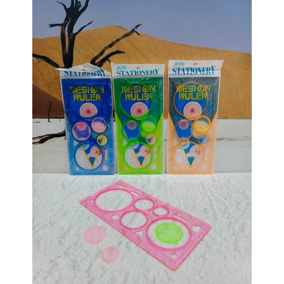 

''Terlaris" Garisan Rotary Bunga/Pattern Ruler Design/Spirograph Geometrik Ruler/Penggaris Rotari Murah