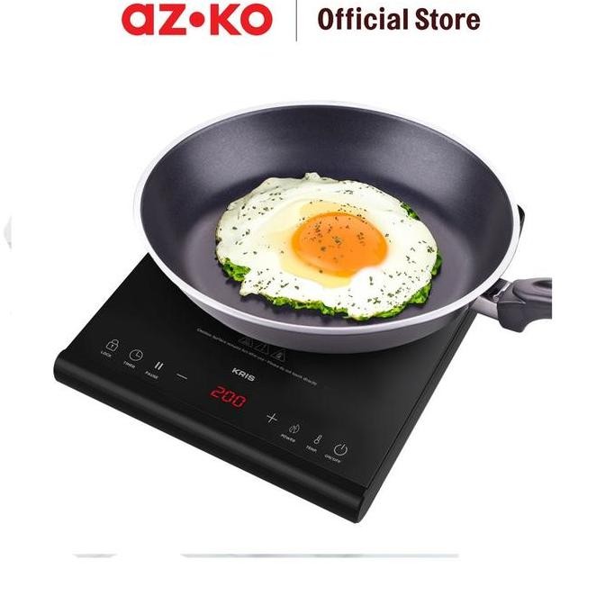 Azko Kris Kompor Listrik 1 Tungku 200-1300 Watt - Hitam Electric Stove Kompor Elektrik 1 Tungku Perl