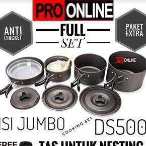 Cooking Set Ds 500 - Cooking Set Camping Outdoor - Alat Masak Camping