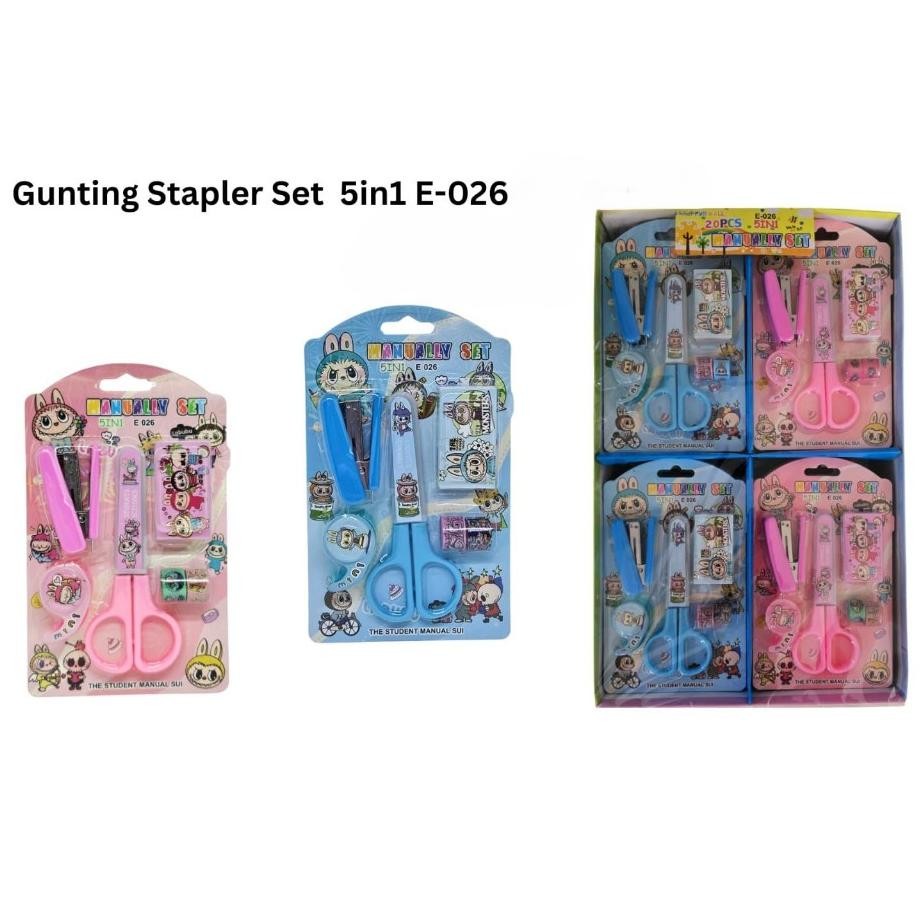 

''Terlaris" Paket Alat Tulis Lengkap/Stationery Set Scissor/Gunting Kuromi Sanrio Cinnamoroll Labubu Murah