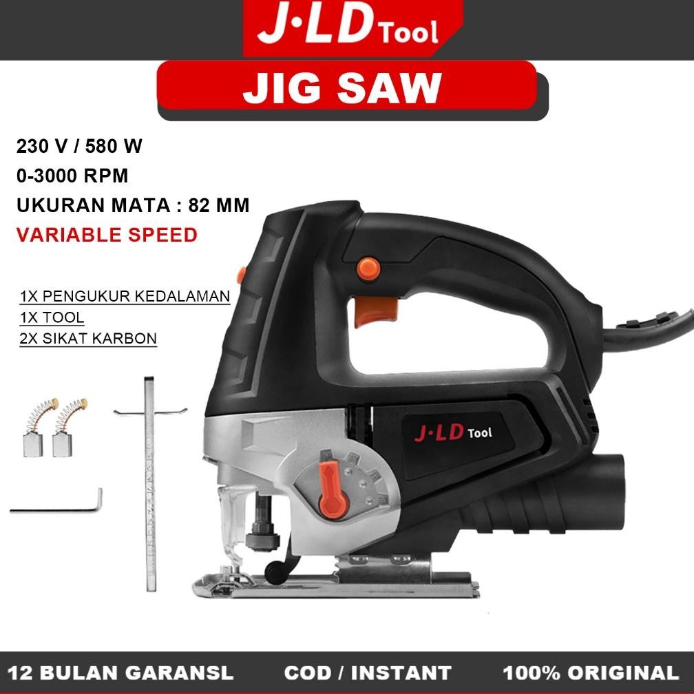 JLD Jig Saw Laser 580Watt Gergaji Listrik Mesin Potong Jigsaw jld tools Mesin Gergaji Ukir Jigsaw Un