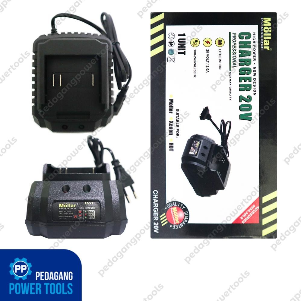 RADEN MOLLAR FAST CHARGER 20V CORDLESS ORIGINAL BATERAI CAS LITHIUM ION LXT