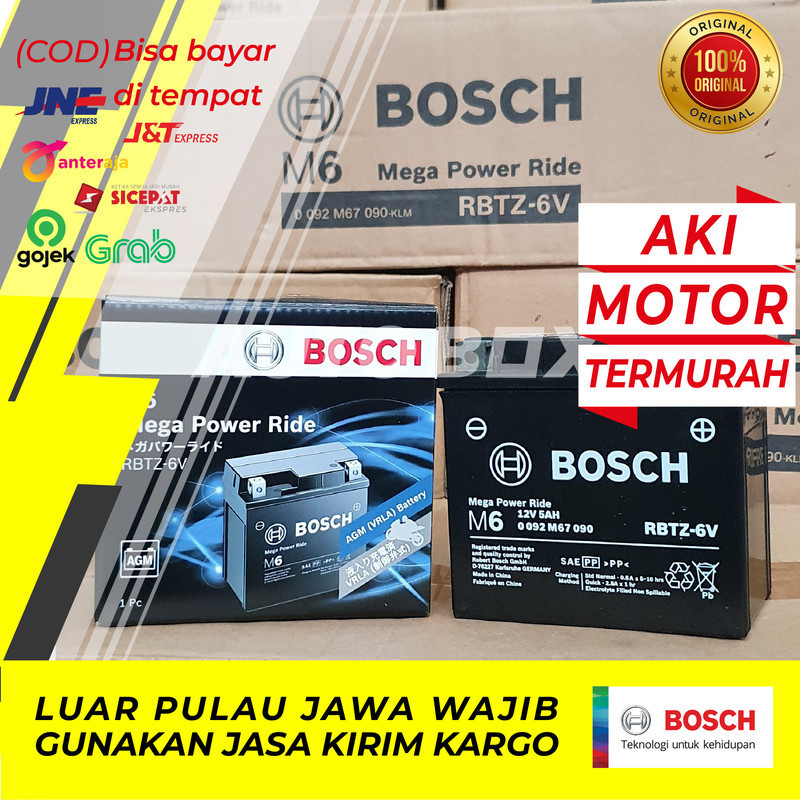 Aki Motor Bosch Honda Supra GTR 150 RBTZ-6V