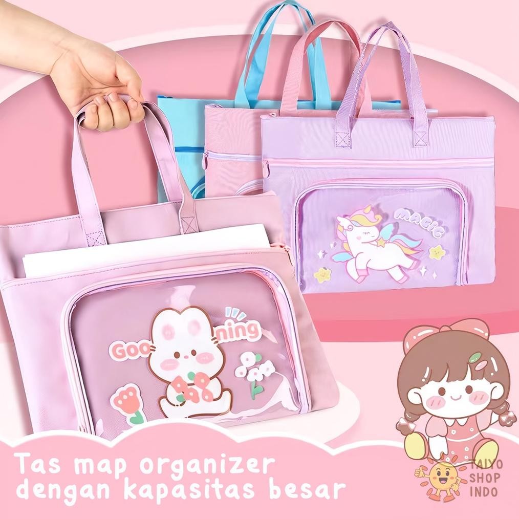 

[original] tas map organiser waterproof file buku berkas les kursus sekolah lucu motif kartun [terlaris] [terbaik]