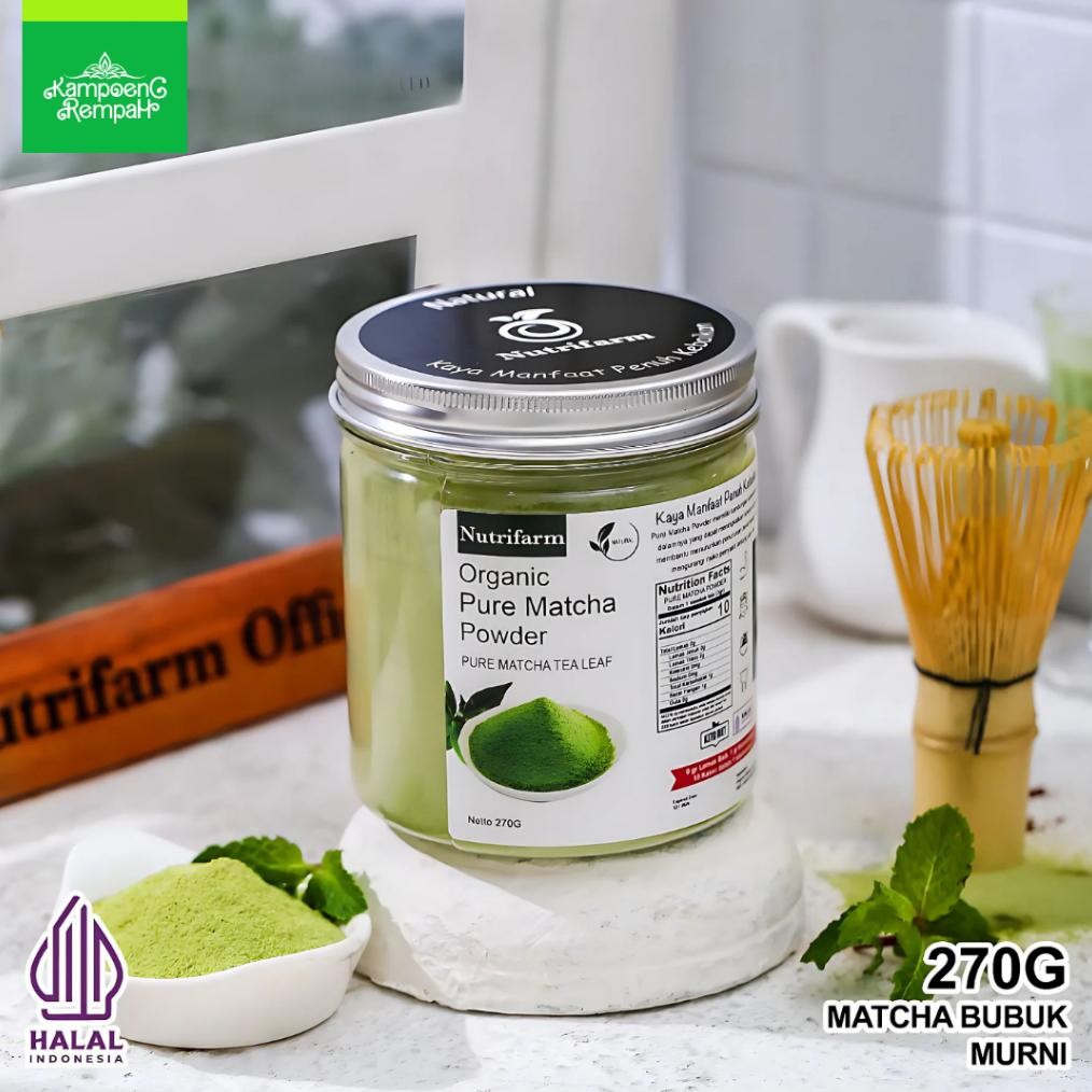 

Matcha Powder Nutrifarm Minuman Matcha Bubuk 270Gr