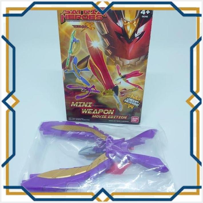 [exi] satria heroes bima x mini weapon movie - helios magnetic mode bandai