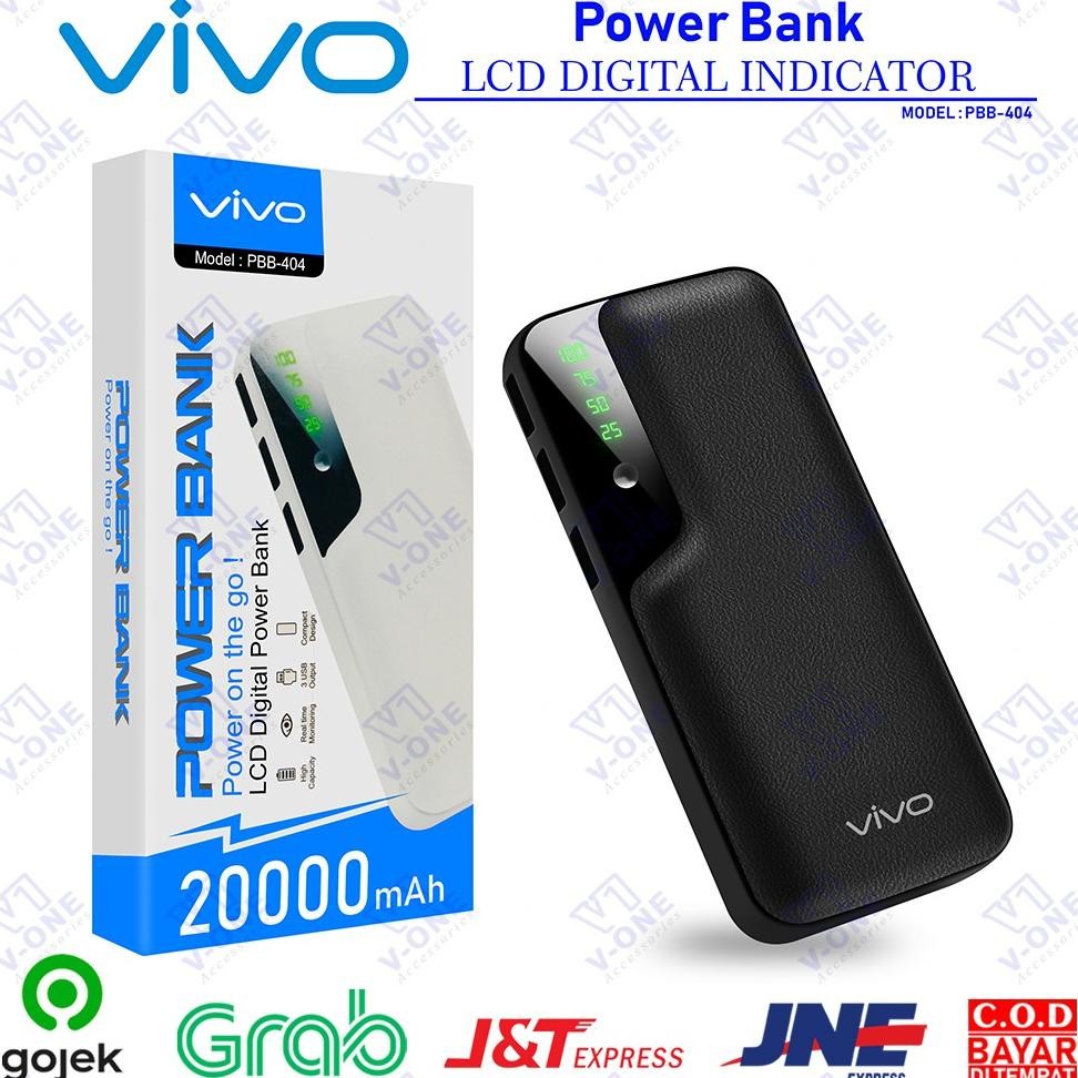PB Powerbank Power Bank Vivo Murah Kapasitas 20000 mAh PBB 404