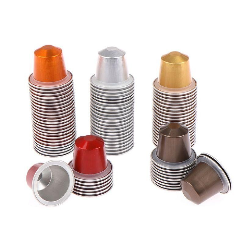 10 Pcs Kapsul Kopi Tempat Filter Kapsul Kopi Reusable Refill Capsule Refillable Kapsul Isi Ulang Cof