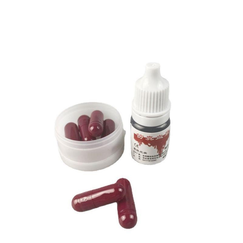 Isi 6 Kapsul Darah Palsu Darah Palsu Buat Prank Darah Palsu Fake Blood Mainan Untuk Halloween