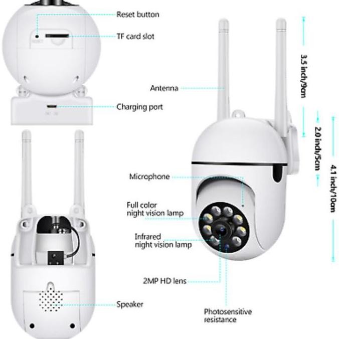 New V380 HD 8MP FULL HD Outdoor Wifi Cctv Ip Camera Waterpoof V380PRO
