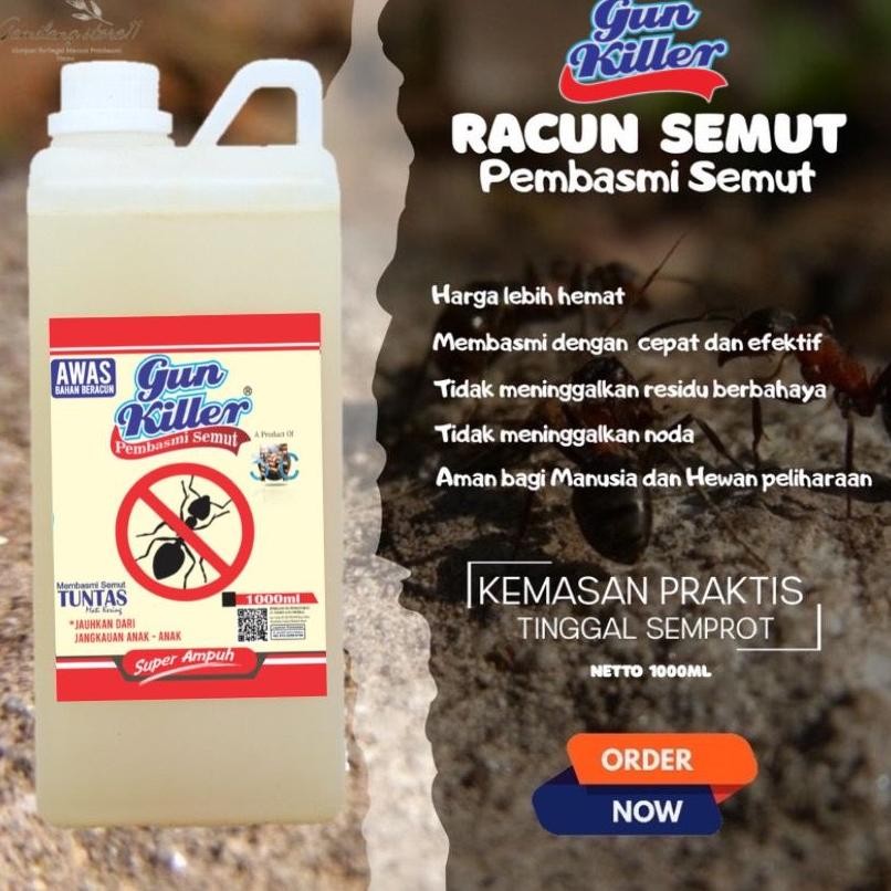 obat semut paling ampuh semprot tahan lama, Gun Killer anti semut super ampuh untuk di tanaman & rum