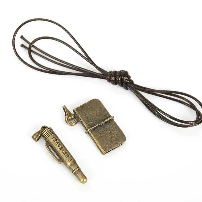 

Vintage Japanese Travelers Notebook Pendant Metal Bookmarks Planner Decorative Accessories For Midori Journals School Stationery