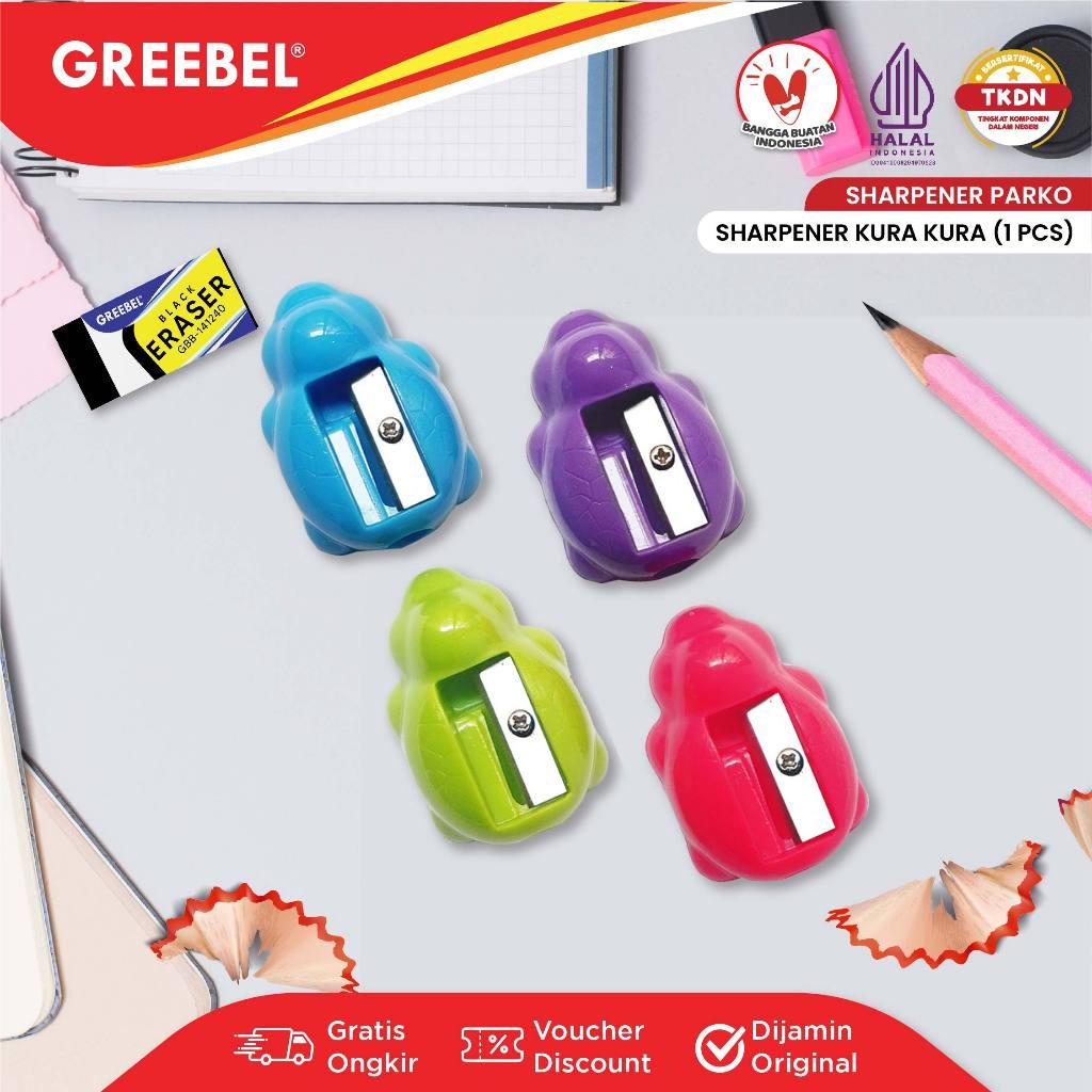 

PARKO Rautan Pensil Serutan Sharpener / Kura- kura (PCS)
