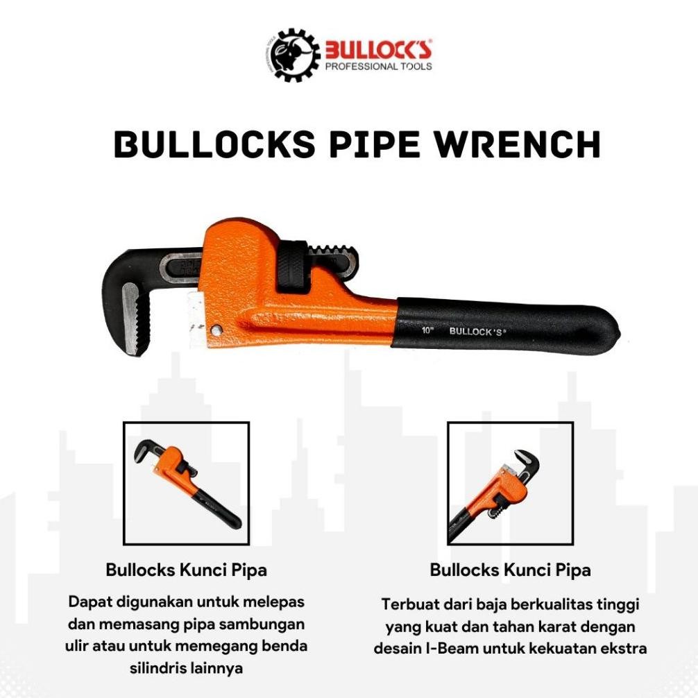 ready kunci pipa ledeng kunci pipe wrench - kunci pipa air tools - bullocks {terbaru/terlaris/tergco