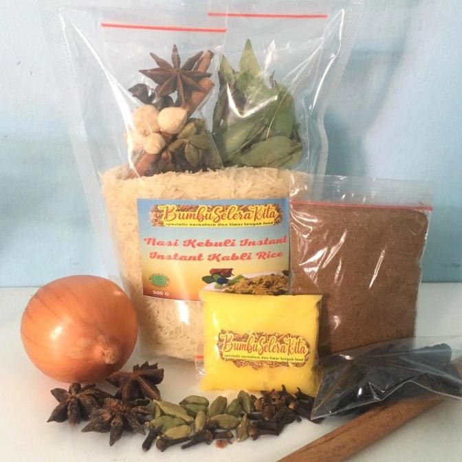 

Beras Basmati 500g Dengan Bumbu Kebuli Rendah Gula