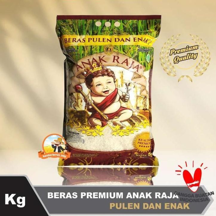 

Beras Anak Raja Pulen dan Enak Kemasan |3kg |5kg |10kg |