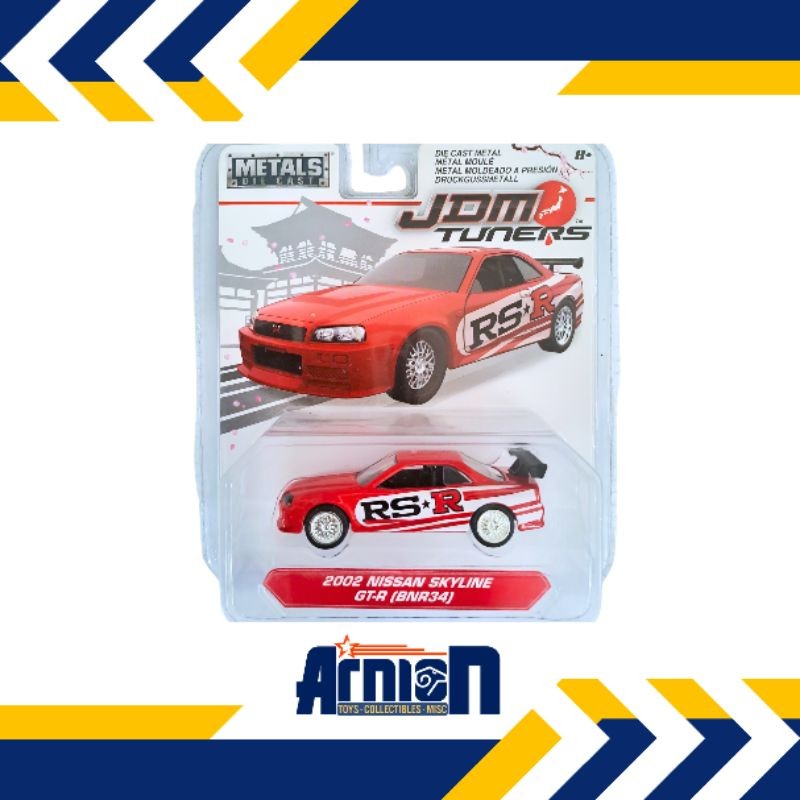 Diecast Jada JDM Tuners - 2002 Nissan Skyline GT-R (BNR34)