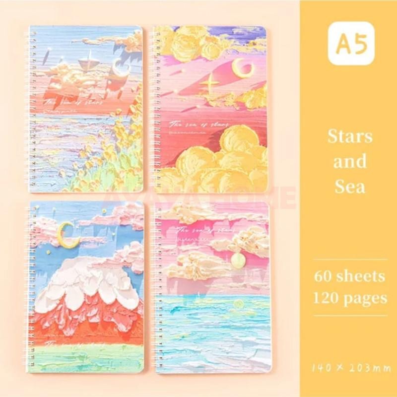 

Buku Tulis Aesthetic Sekolah/Notebook Aesthetic 60 Lembar/Buku Catatan