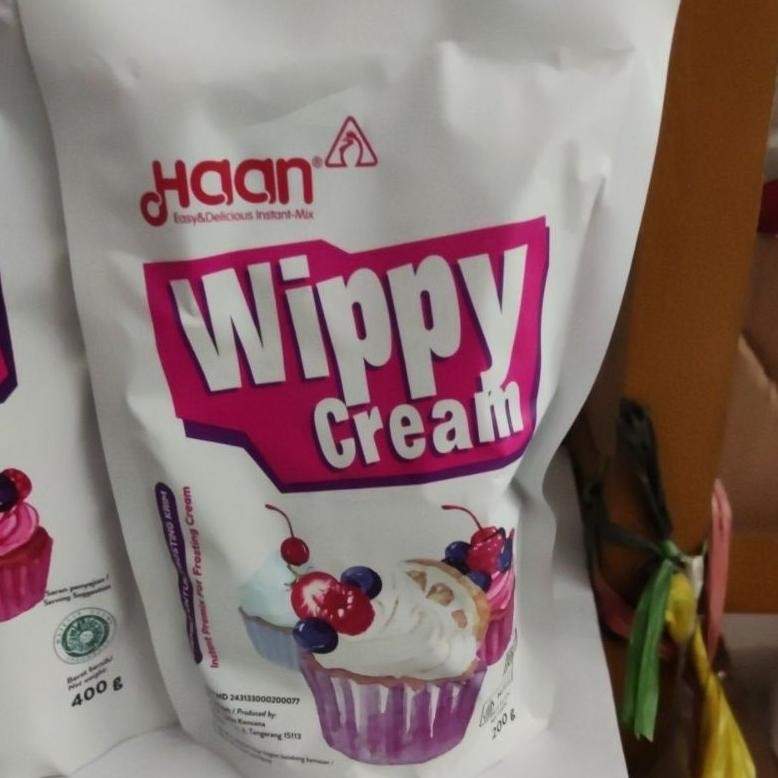

Haan wippy cream / toping bubuk (400 & 200)gram