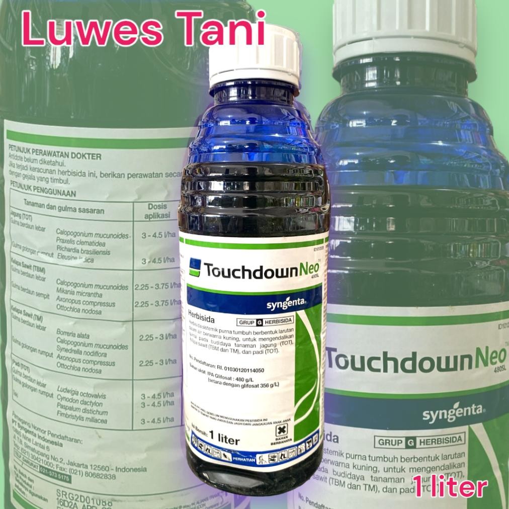 READY STOK Herbisida TOUCHDOWN NEO 480SL sistemik  isi 1L Siap kirim