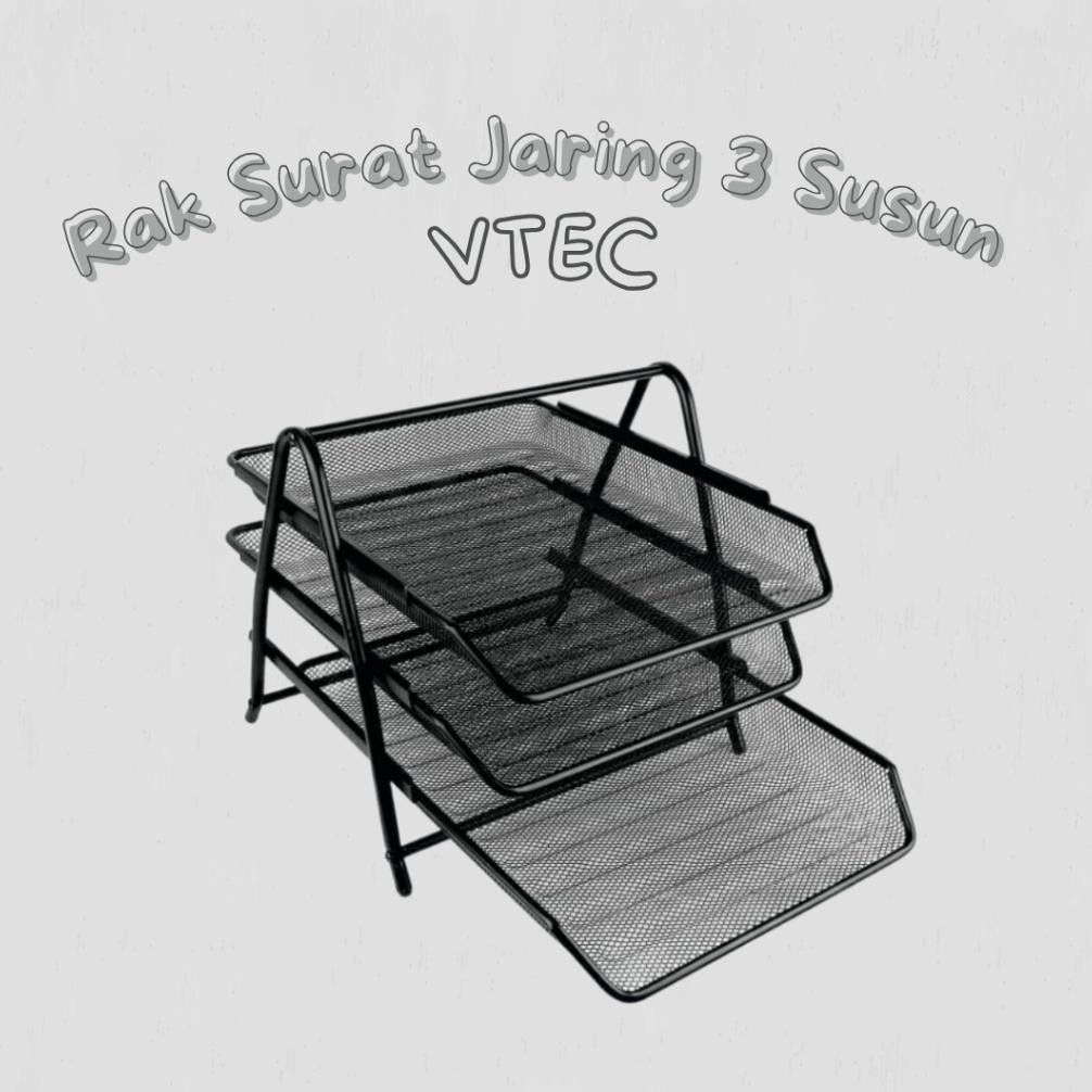 

READY STOK Letter Tray / Rak 3 Susun Besi / Document Tray VTec 3 Tingkat/ Tempat Dokumen / Paper Tray Organizer Siap kirim
