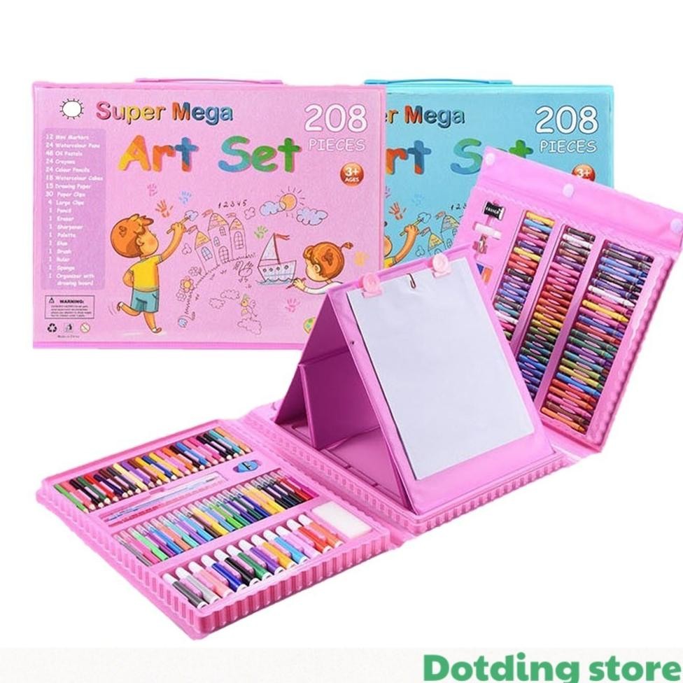 

READY STOK Dotding208 Pcs Set Crayon Pensil Warna Pensil Kuas Cat Krayon Pastel Minyak Pena Cat Air Pensil Warna-warni Alat Tulis Anak Perlengkapan Kantor Sekolah H399 Siap kirim